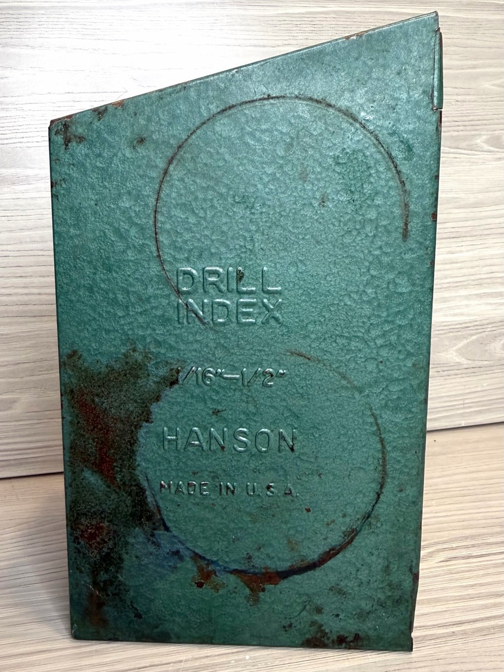 Hanson Drill Index Tool Kit for Metal Working and Wood Vintage Drill Bits & Case